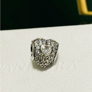 Authentic Pandora Triple CZ Heart